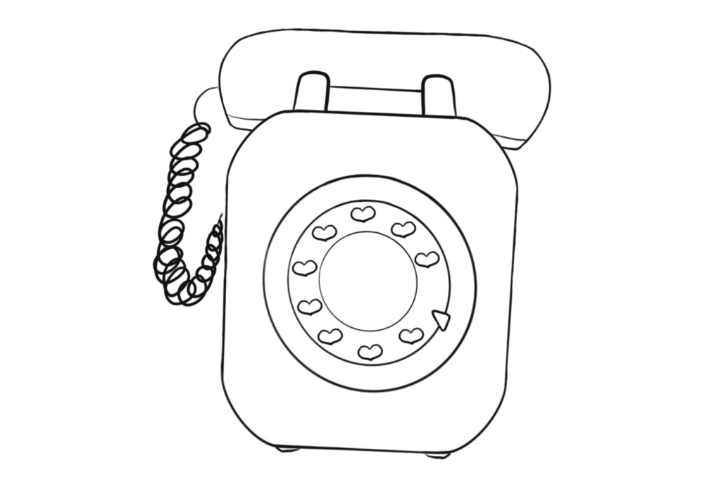 Service client
Illustration d'un téléphone vintage