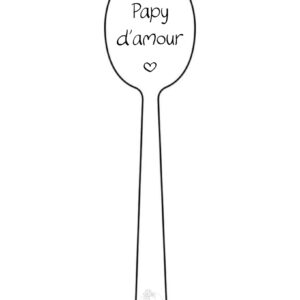 Cuillère message “Papi / Papy d’Amour”