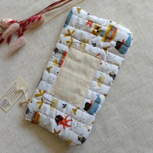 Trousse coton imprimé animaux marins