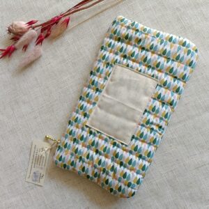 Trousse coton imprimé gouttes