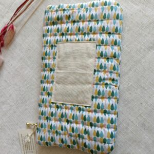 Trousse coton imprimé gouttes